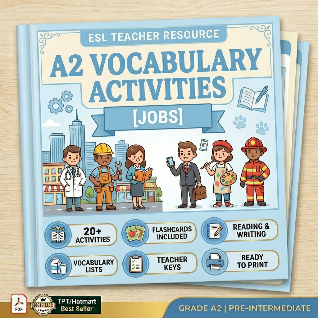 VOCABULARY ACTIVITIES - JOBS (A2 LEVEL)